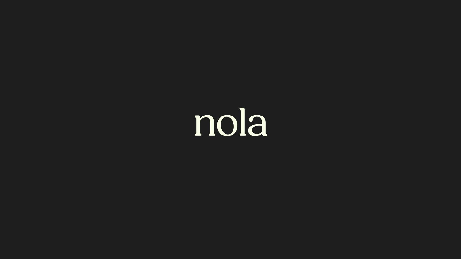 Assinatura da marca Nola